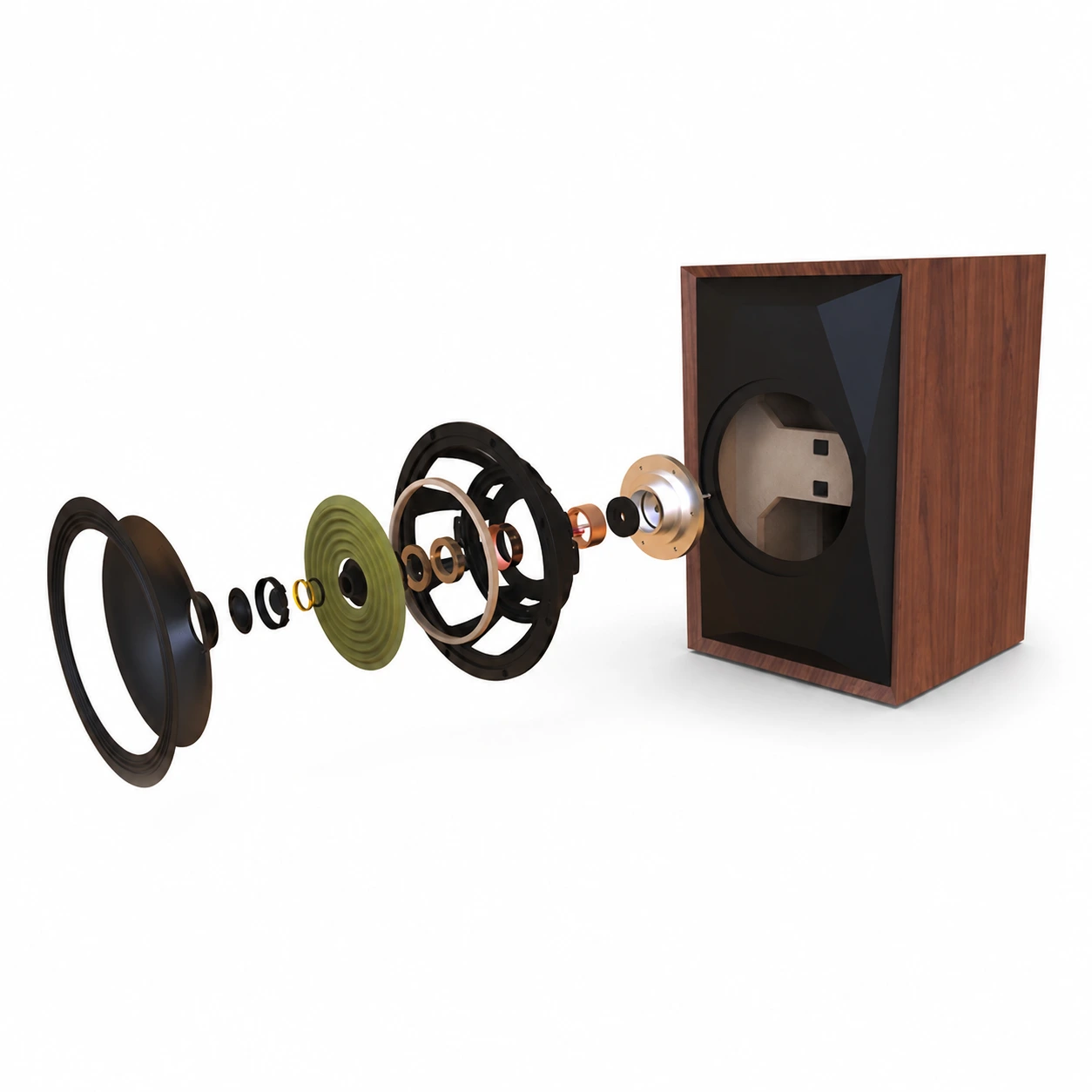 MoFi SourcePoint 8 · Parlantes de estantería coaxiales · Diseño de Andrew Jones - Imagen 2