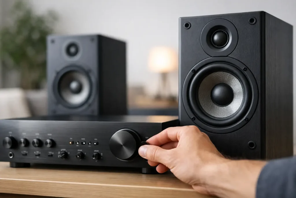 Potencia amplificador parlantes: cómo acertar