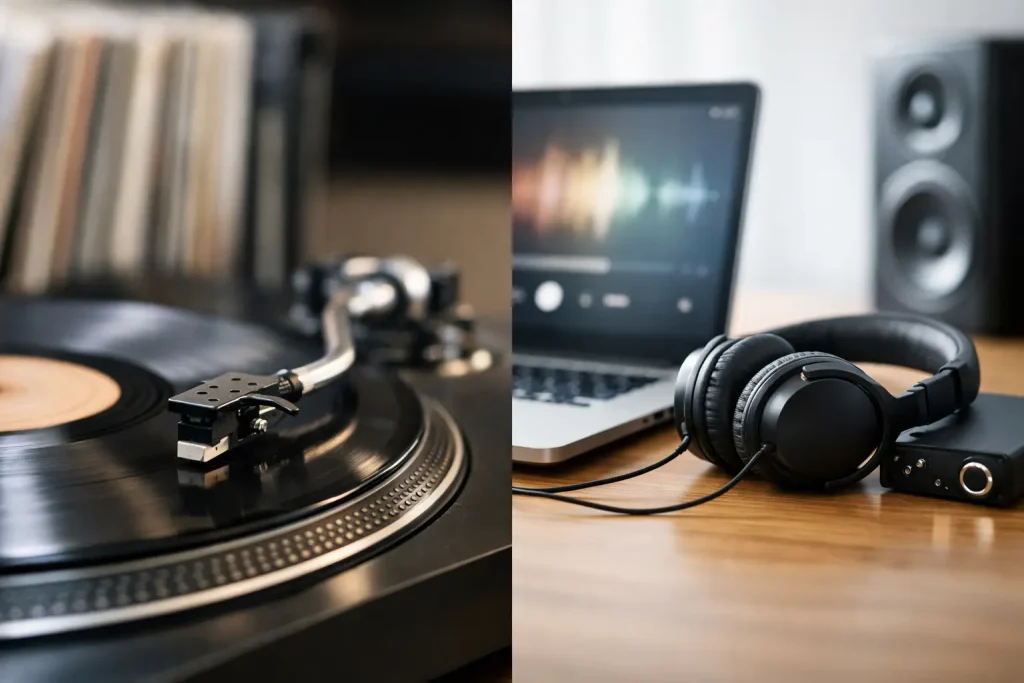 Vinilo vs audio digital: ¿cuál suena mejor?