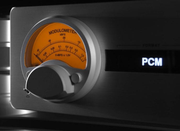 Nagra HD DAC X, modulómetro en detalle