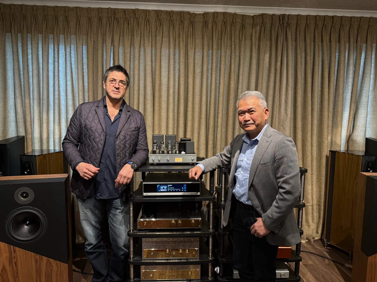 Yutaka “Jack” Miura, de Air Tight, en una visita a Highend Chile