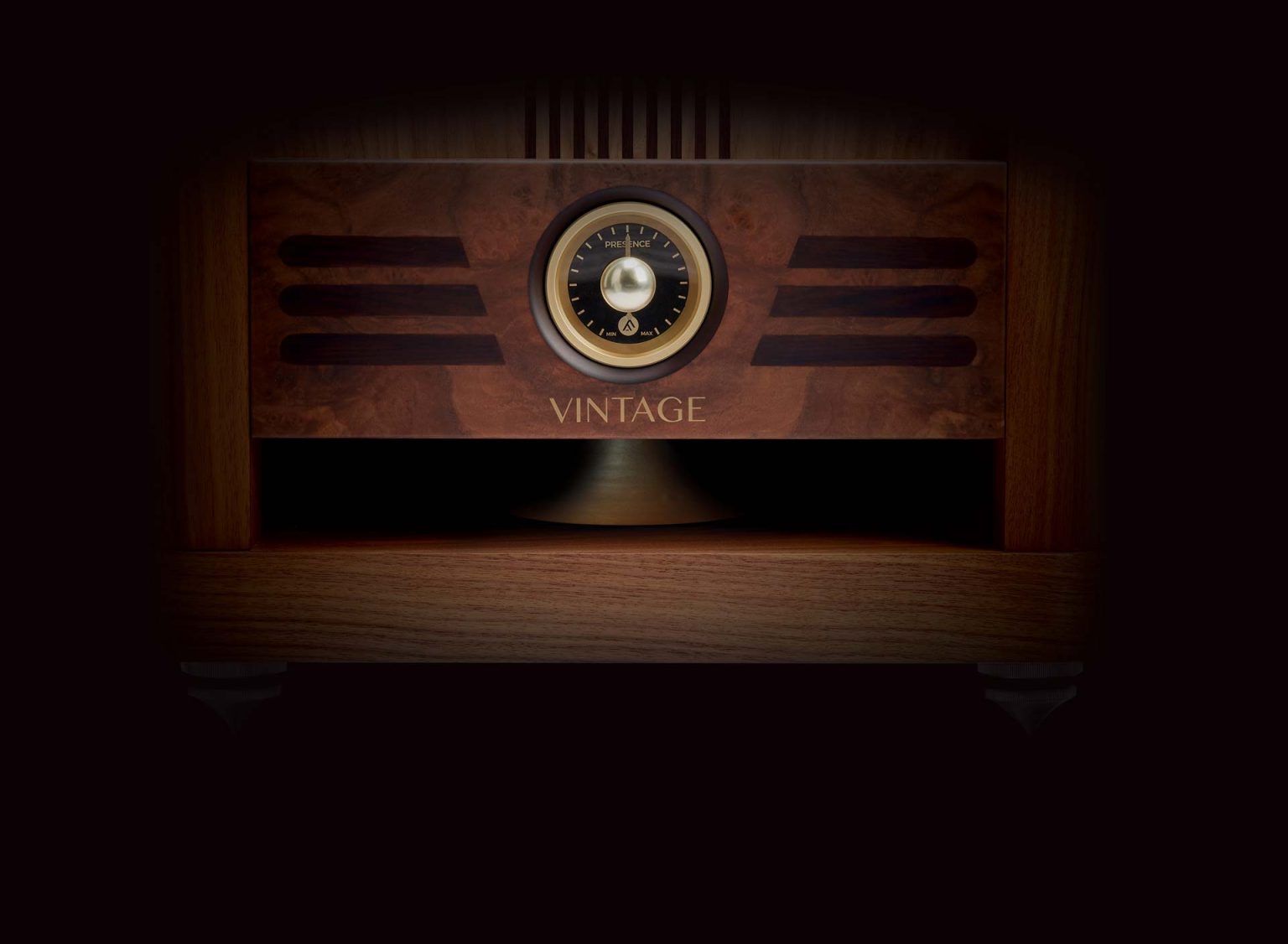 Fyne Audio Vintage con luz cálida