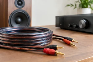 Guía de cables para parlantes de alta fidelidad