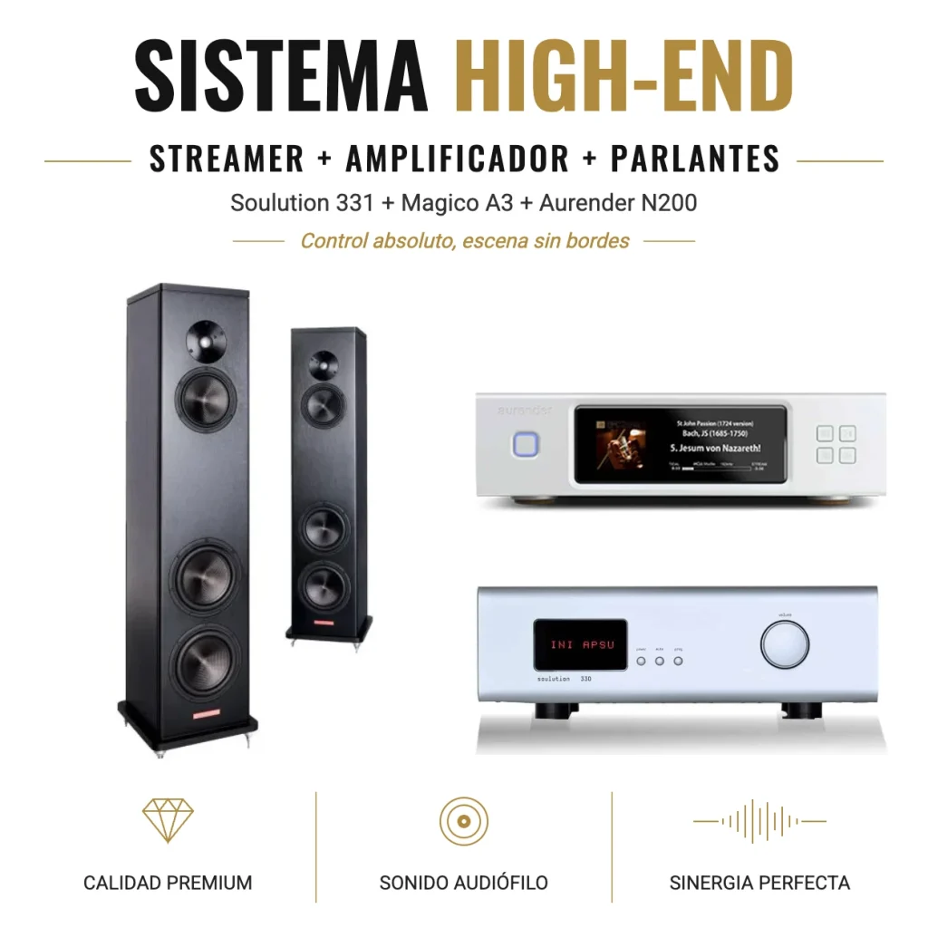 Soulution 331 + Magico A3 + Aurender N200 – Sistema Streaming High-End