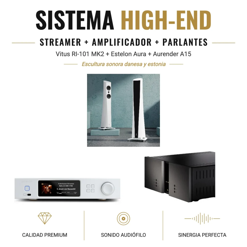 Vitus RI-101 MK2 + Estelon Aura + Aurender A15 – Sistema Streaming High-End