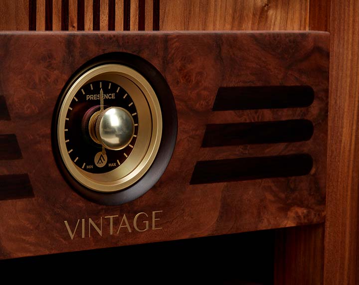 Perilla de control de presencia de un Fyne Audio Vintage