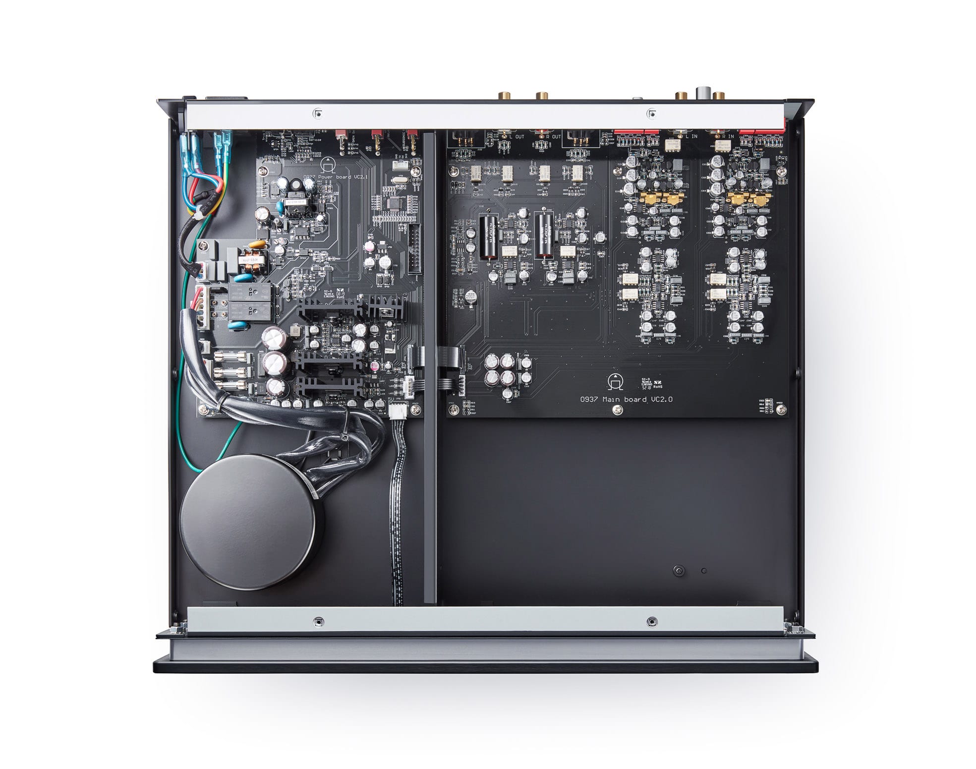 Tecnología de preamplificador de fono Primare R35 MM/MC en el interior
